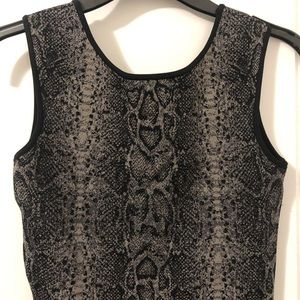 Snake Print Bodycon Dress